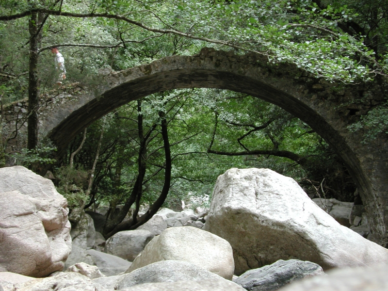 Gnois prs d'Ota. Gorges de Spelunca. Corse. : . 