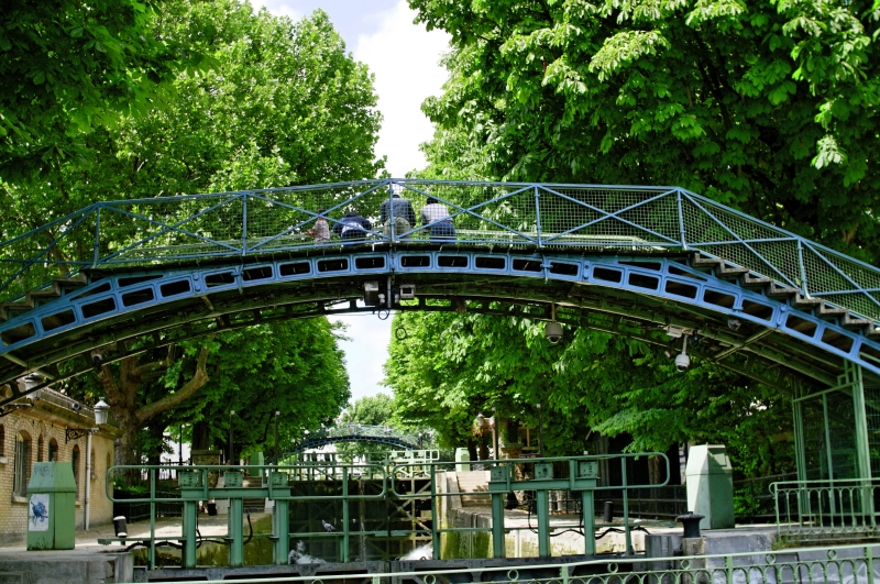 Canal Saintt Martin. Paris. : . 